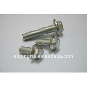 High strength hex flange bolts with teeth 10.9